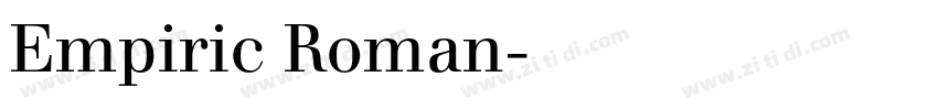 Empiric Roman字体转换